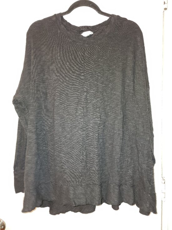 Time and Tru Tops - Time and Tru Women's Black Long Sleeve Top XXXL (22) Soft Relaxed Fit